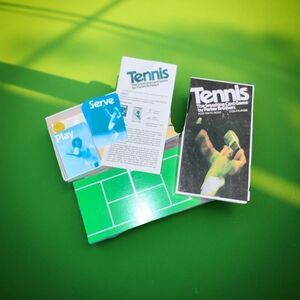 RARE Vintage Tennis The Smashing Card Game By Parker Brothers 1975 COMPLETE